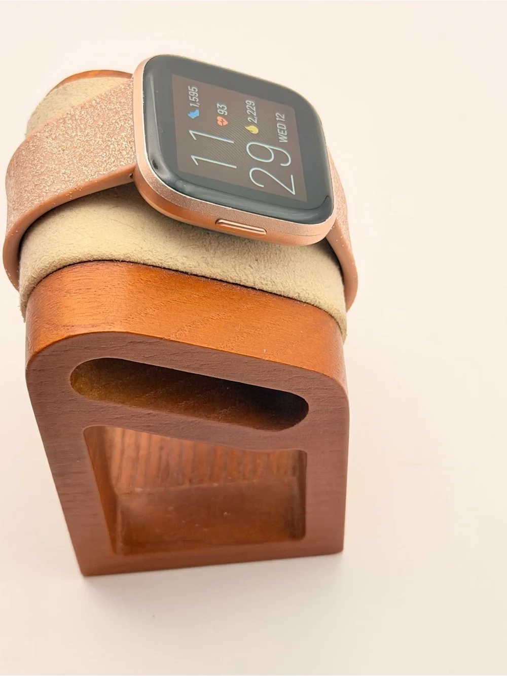 Fitbit Versa 2, Tested, Rose Gold/ Glitter, Charger Included, Good, Smartwatch